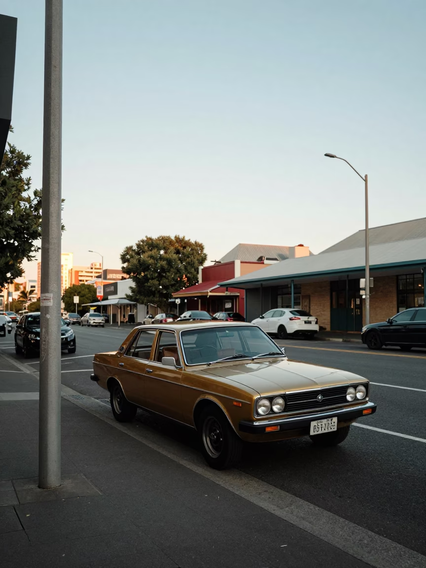 Nautical Dawn Street Photography of Perth Western Australia with Polished Brass and Clay Pots in in Perth, Western Australia, Australia