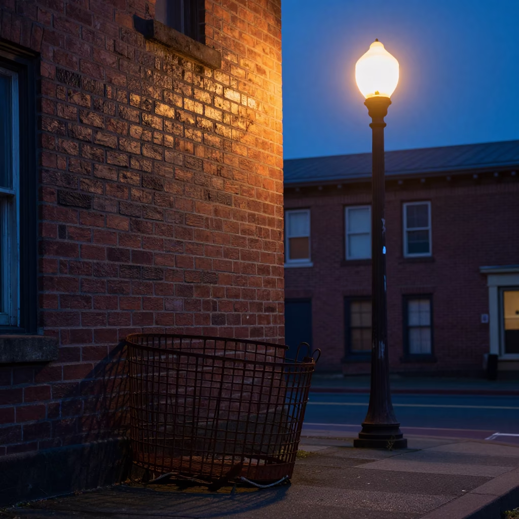 Nautical Dawn Street Scene in Portland Oregon with Vintage Elements in in Portland, Oregon, United States