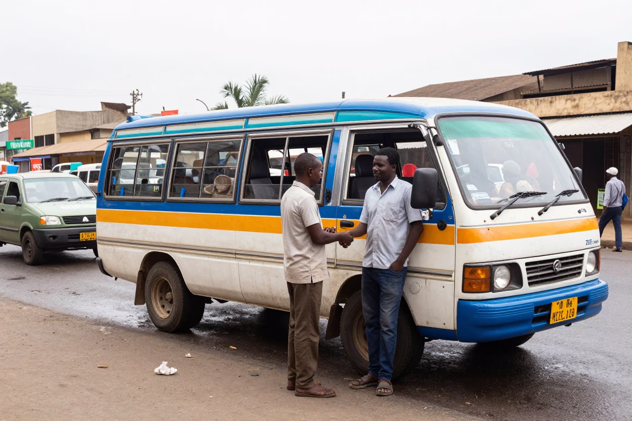 Negotiating Fare in Nairobi in in Nairobi, Kenya