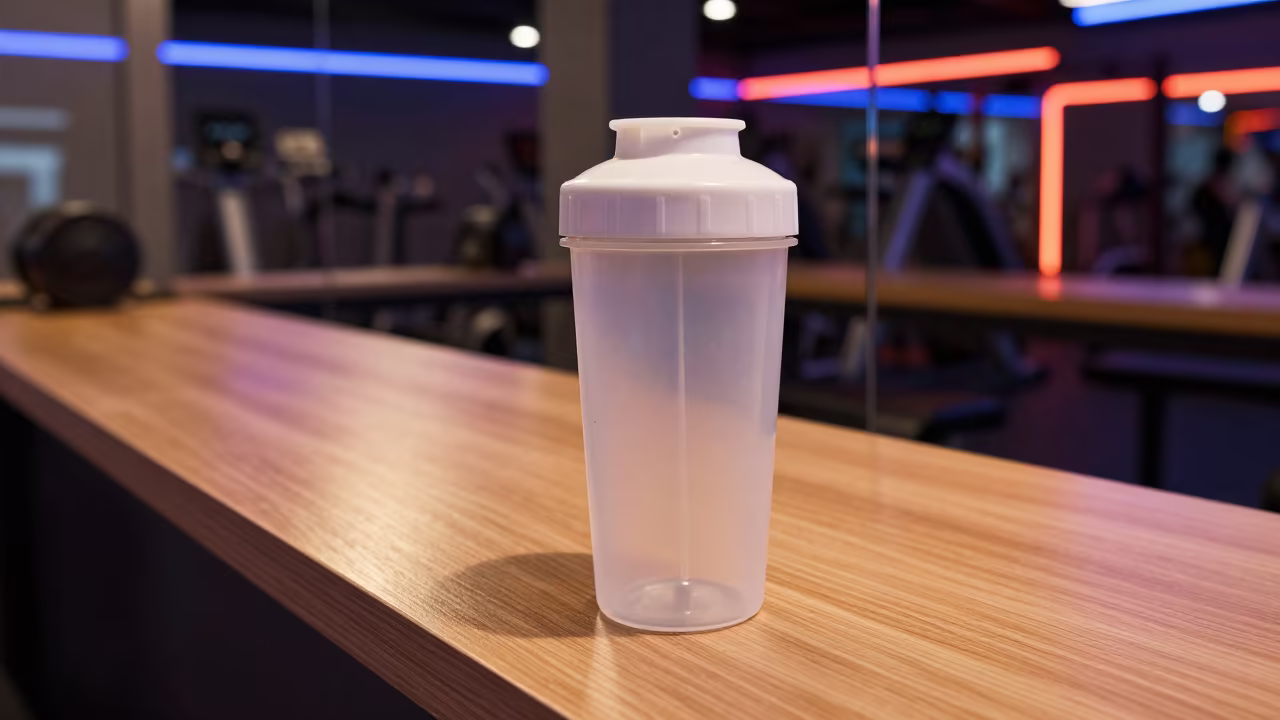 Neon Reflected Blender Gasket at Ranchi Gym Desk in at a gym check-in desk in Ranchi