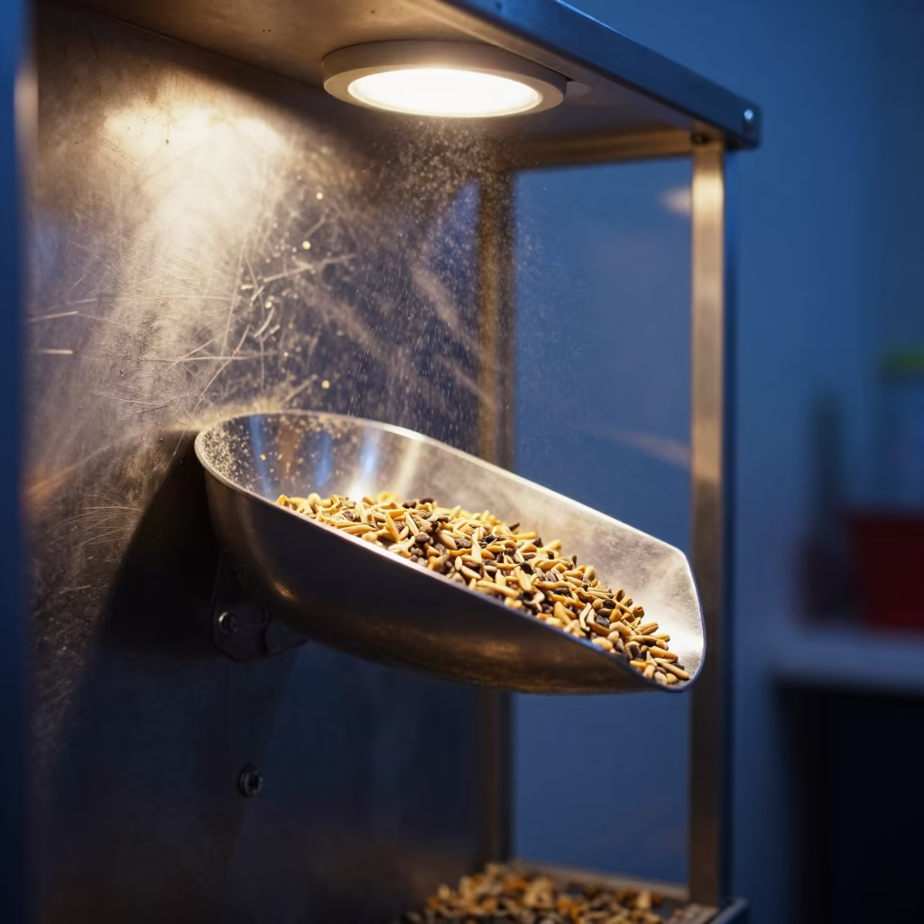 Neon Reflected Scoop Station in Indigo Twilight in inside an adoption room near St Petersburg