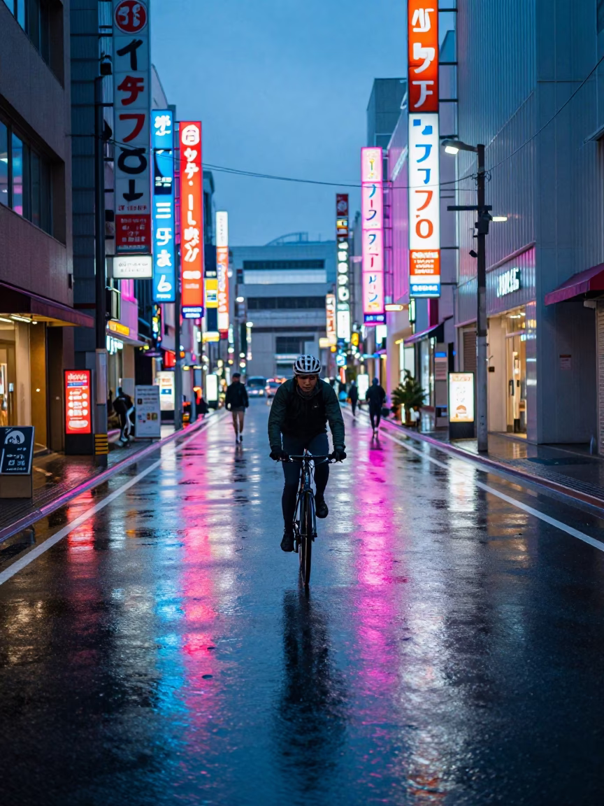 Neon Streets in Sapporo in in Sapporo, Japan