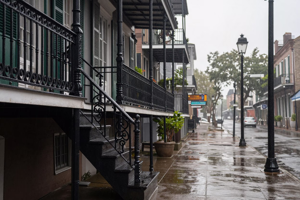 New Orleans House Stoop in in New Orleans, Louisiana, United States