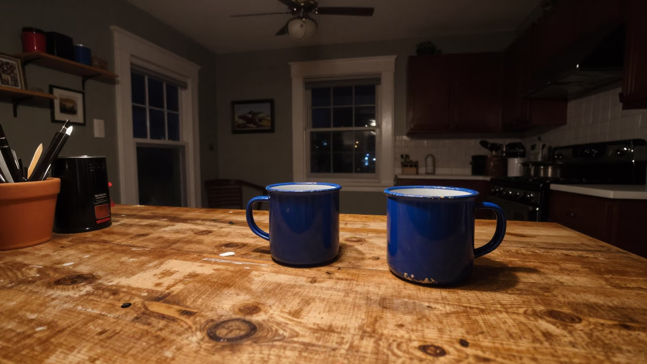 New Orleans Kitchen Counter at Deep In The Night Light in in New Orleans, Louisiana, United States