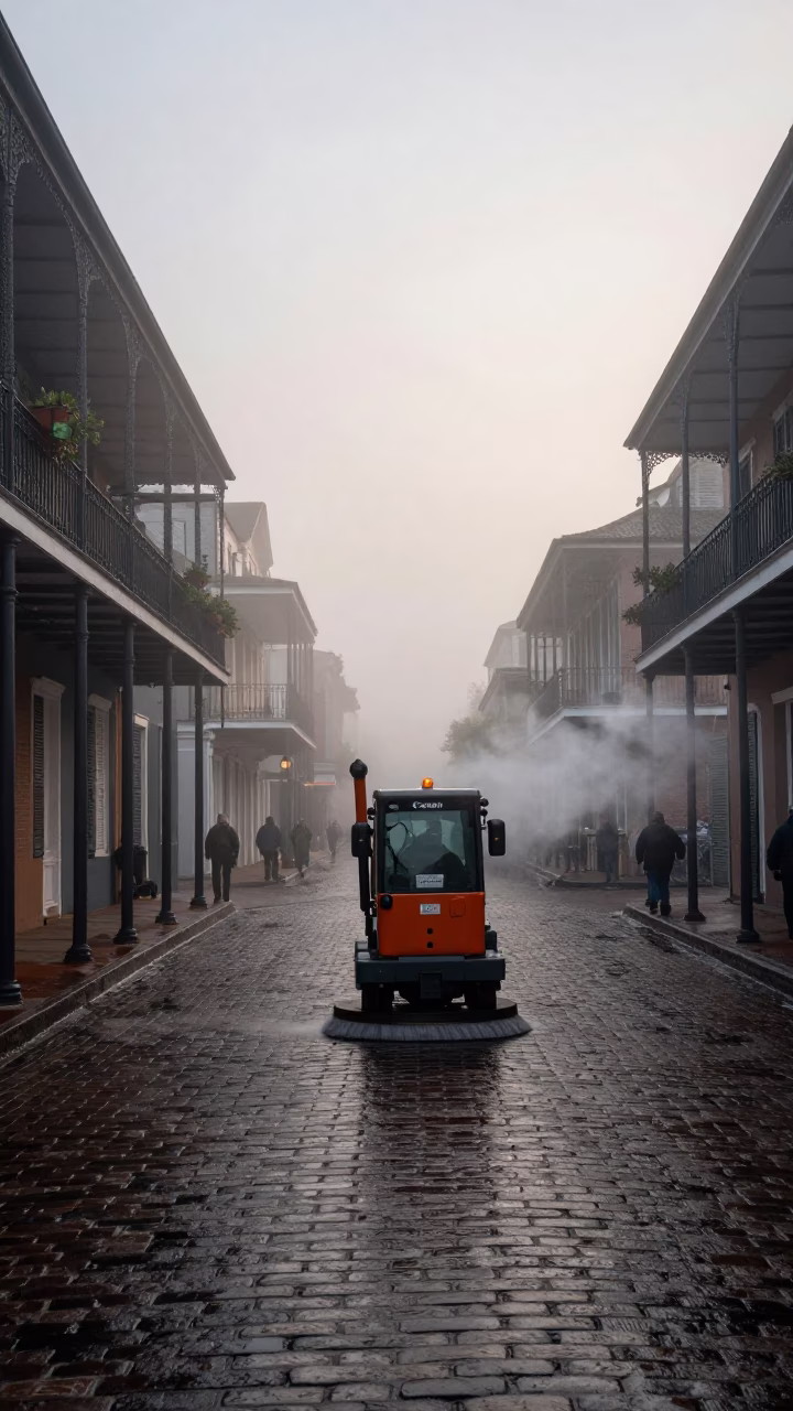 New Orleans Street Sweeper in in New Orleans, Louisiana, United States