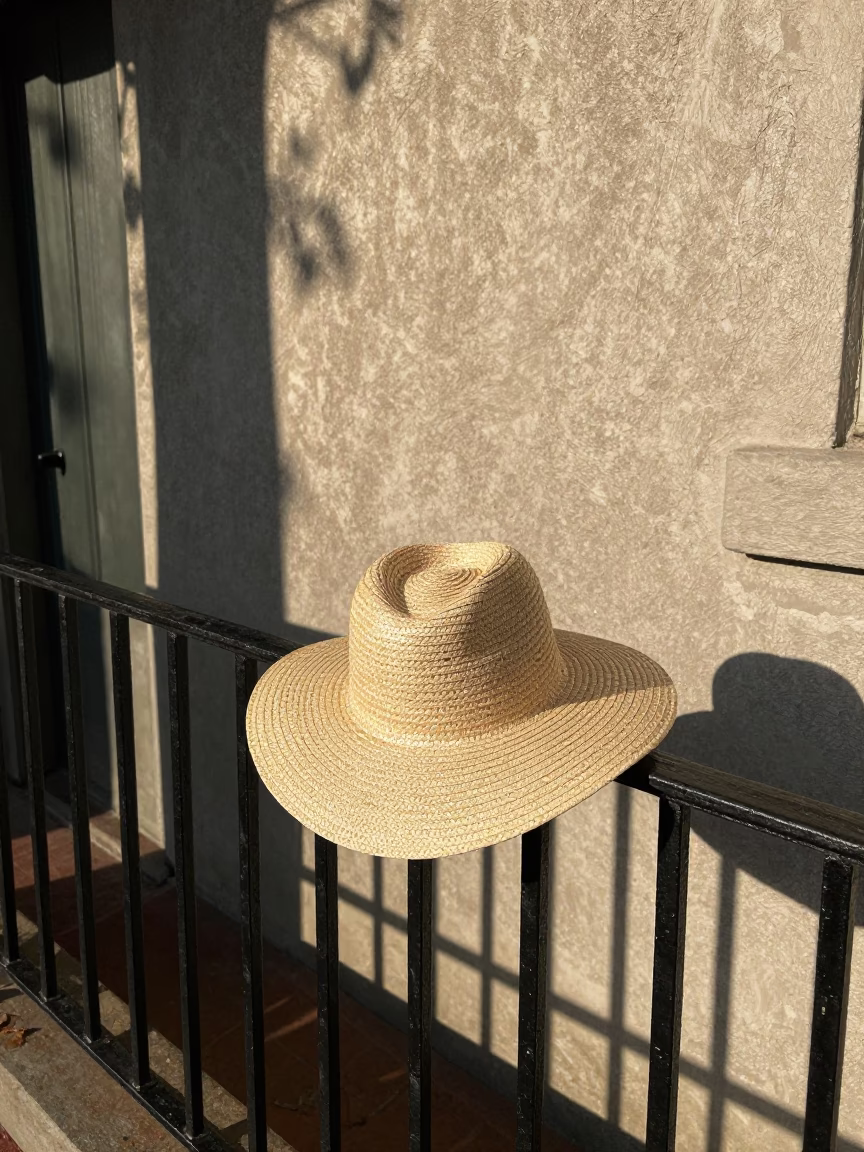 New Orleans Sun Hat at Clear Late-afternoon Light in in New Orleans, Louisiana, United States