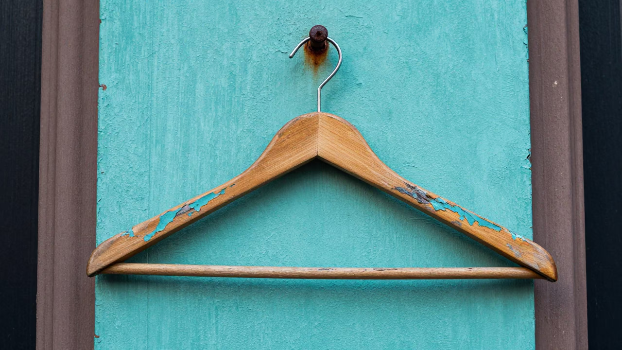 New York Weathered Wooden Hanger in in New York, United States