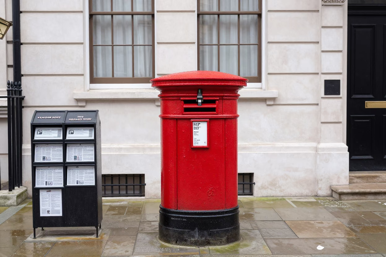 Newspaper Stack in London in in London, United Kingdom