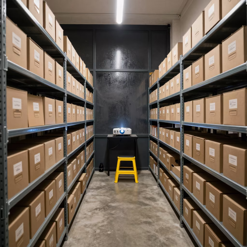 Night Archive Aisle Baghdad Coworking Space in inside a coworking floor near Baghdad