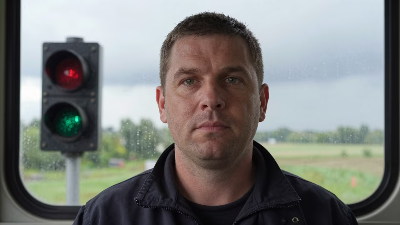 Night Dispatcher Portrait in Midday Light in in Kitchener