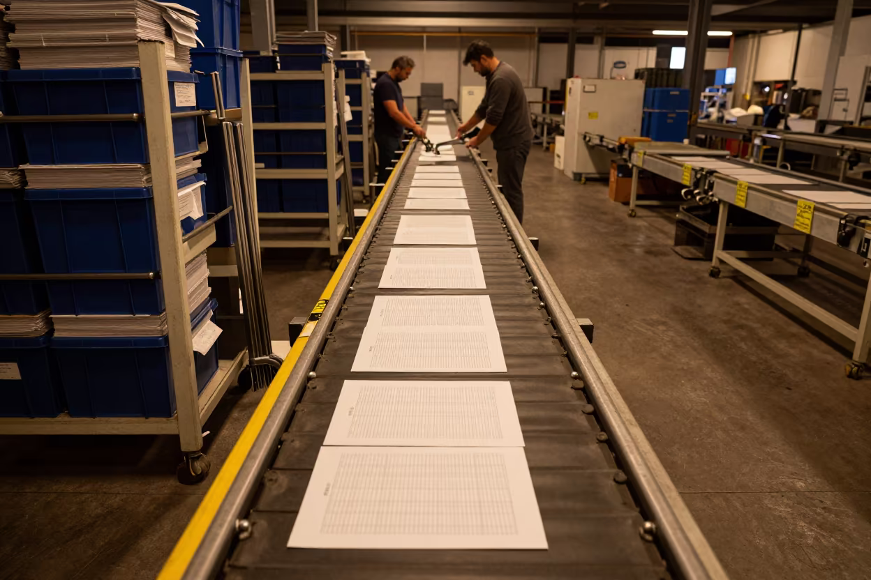 Night Logistics Cross Dock Muş Conveyor Tote in inside a cross-dock lane near Muş