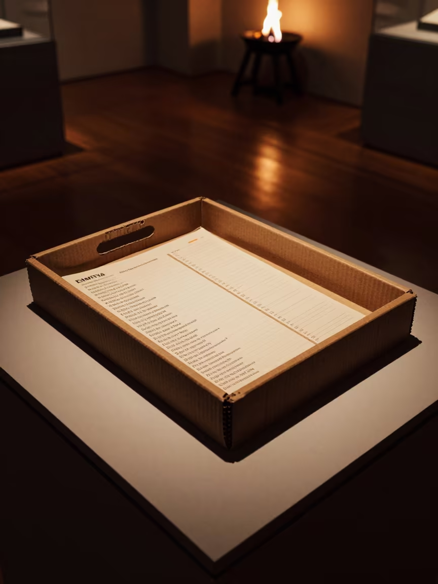 Night Logistics Tray on Museum Plinth in on a museum plinth near Poznan