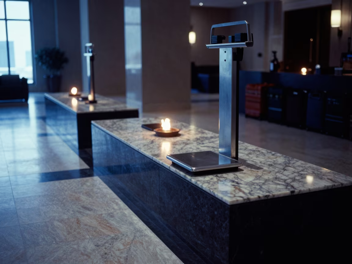 Night Luggage Scale Hotel Lobby Ras al-Khaimah in inside a hotel lobby near Ras al-Khaimah