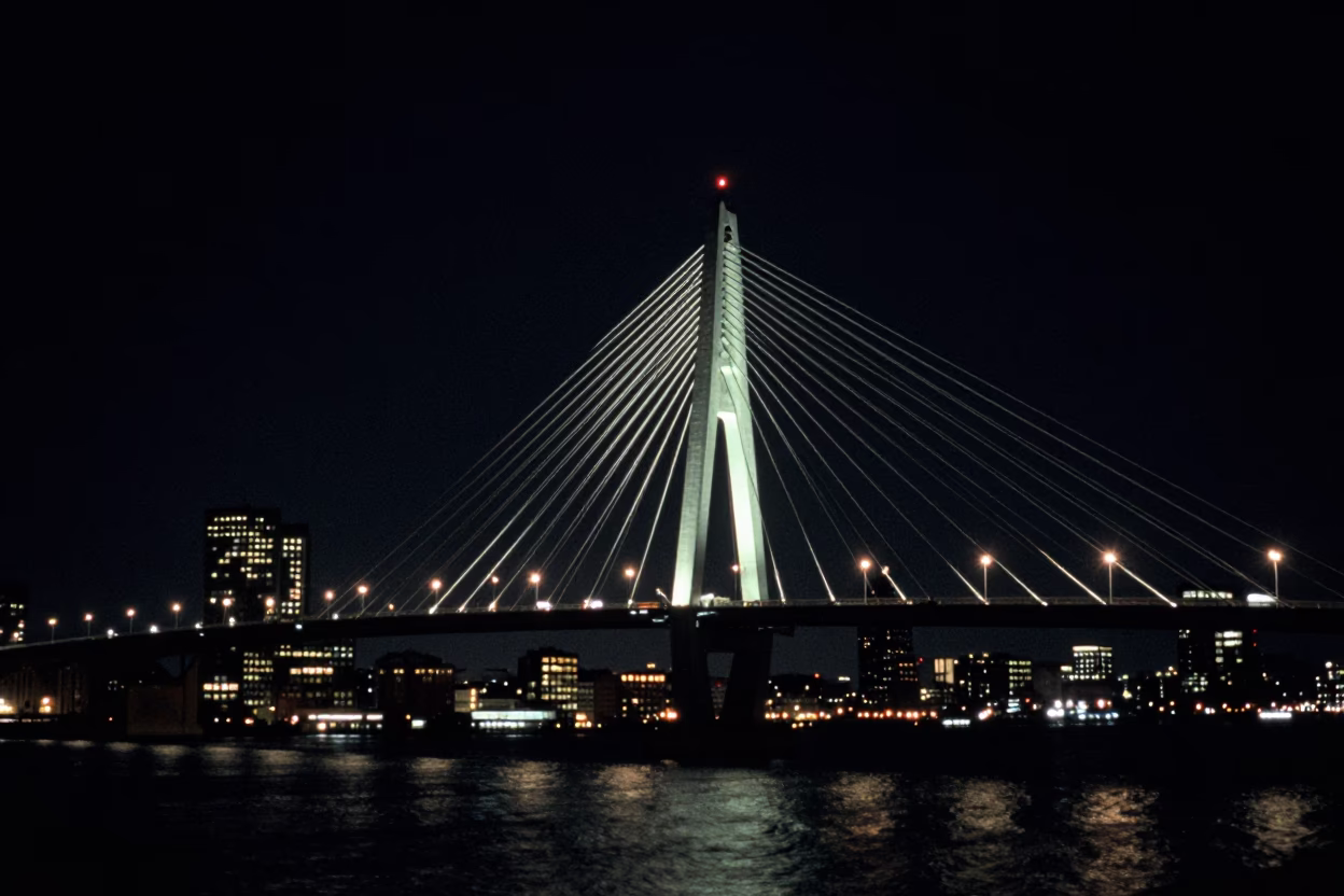 Night Scene at Deep In The Night Light in Boston in in Boston, Massachusetts, United States