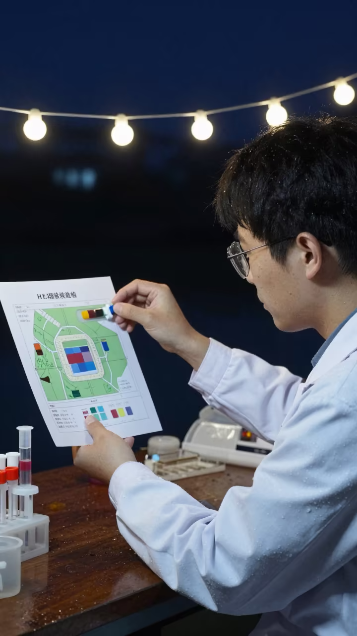 Night Scientist Matching Tube Colors Chart Haikou in in Haikou