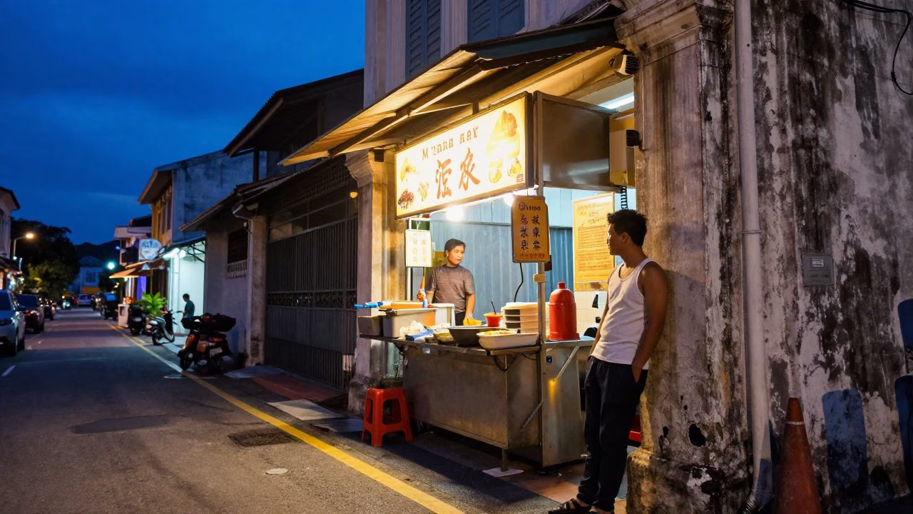 Night Service in George Town in in George Town, Malaysia