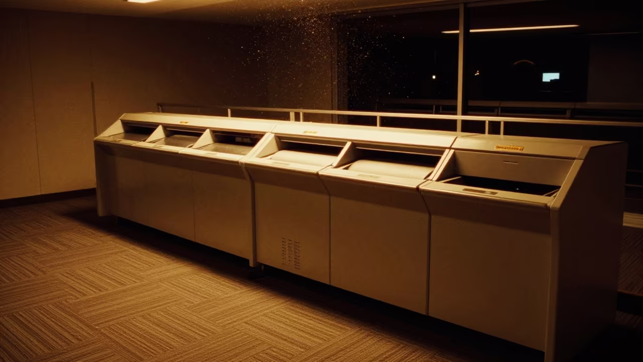 Night Shred Console with Winter Dust in Busan Office in inside a coworking floor in Huinnyeoul, Busan