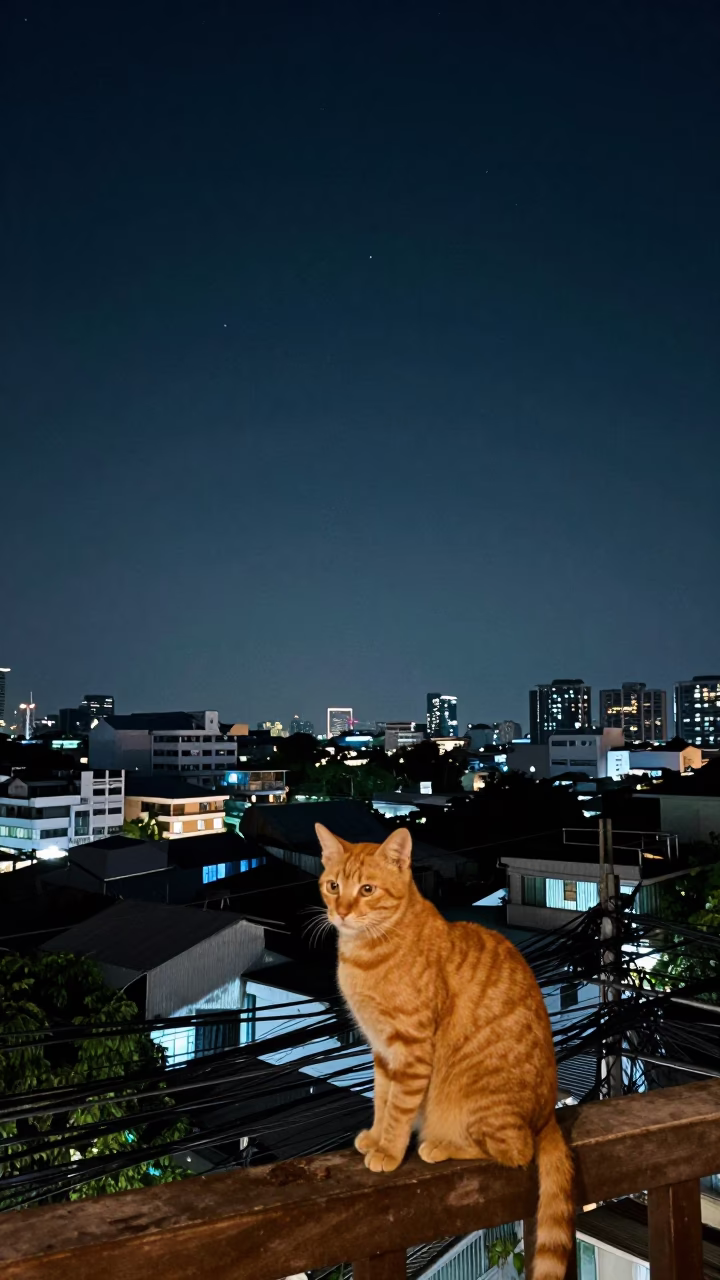 Night Sky at The Deepest Night Sky Light in Bangkok in in Bangkok, Thailand
