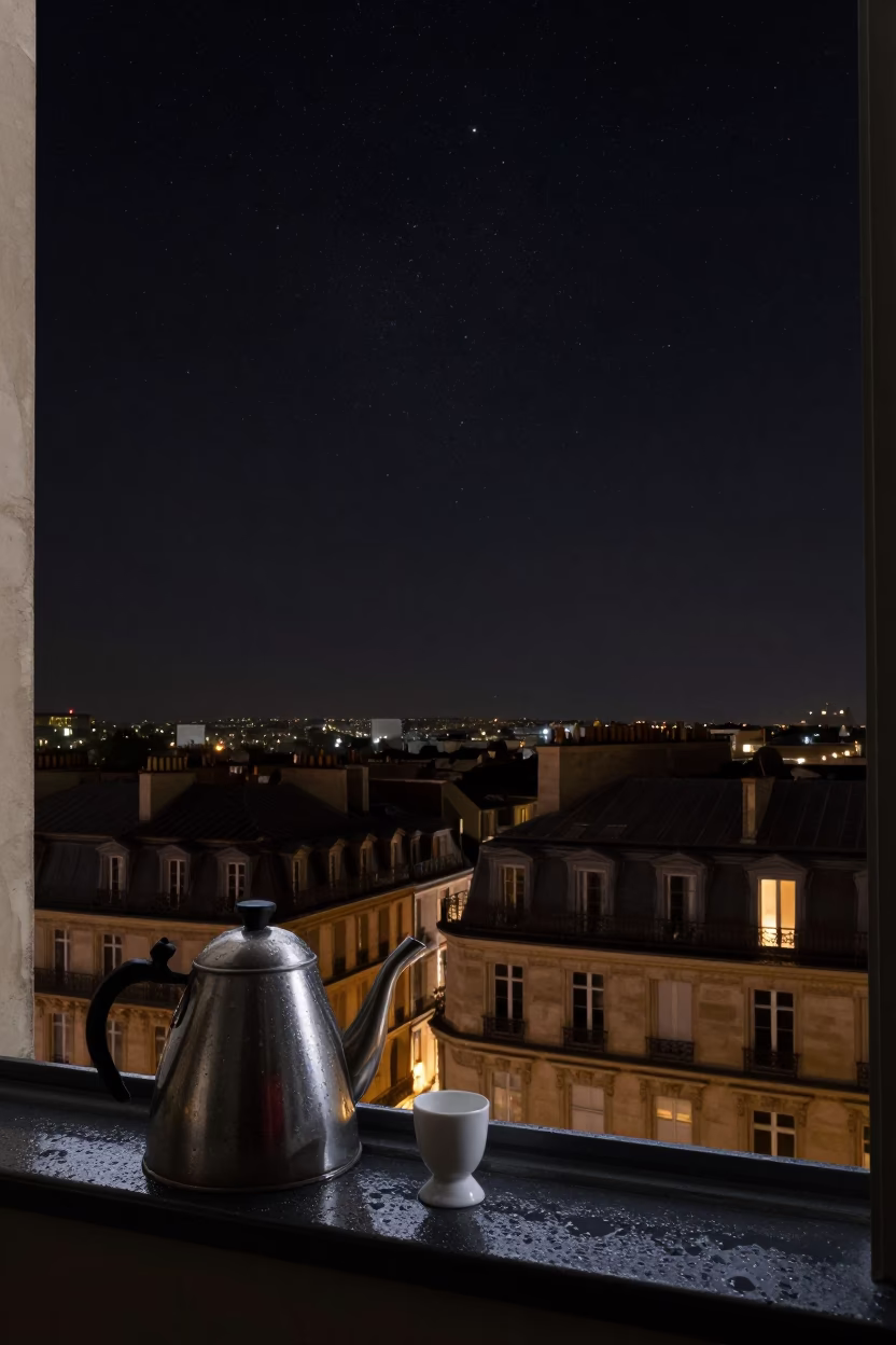 Night Sky at The Deepest Night Sky Light in Paris in in Paris, France