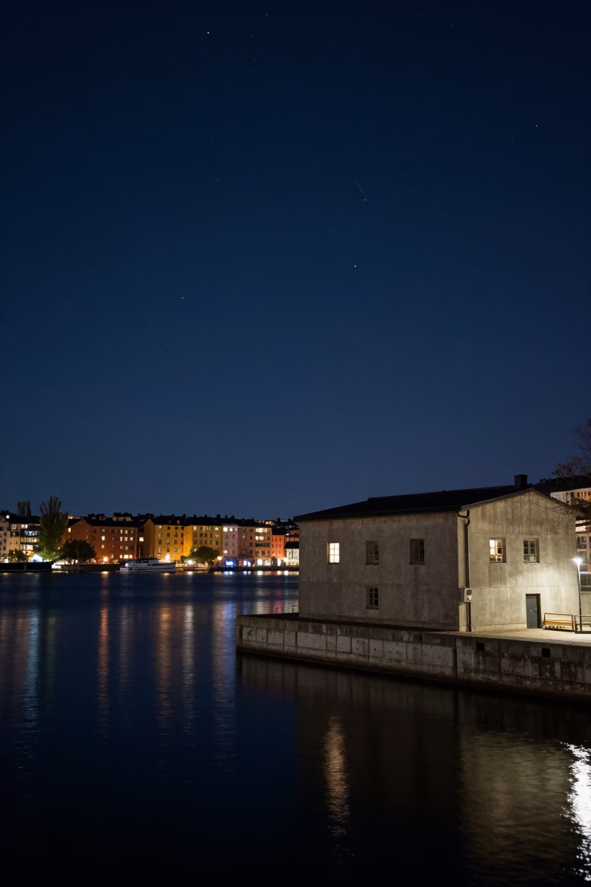 Night Sky at The Deepest Night Sky Light in Stockholm in in Stockholm, Sweden