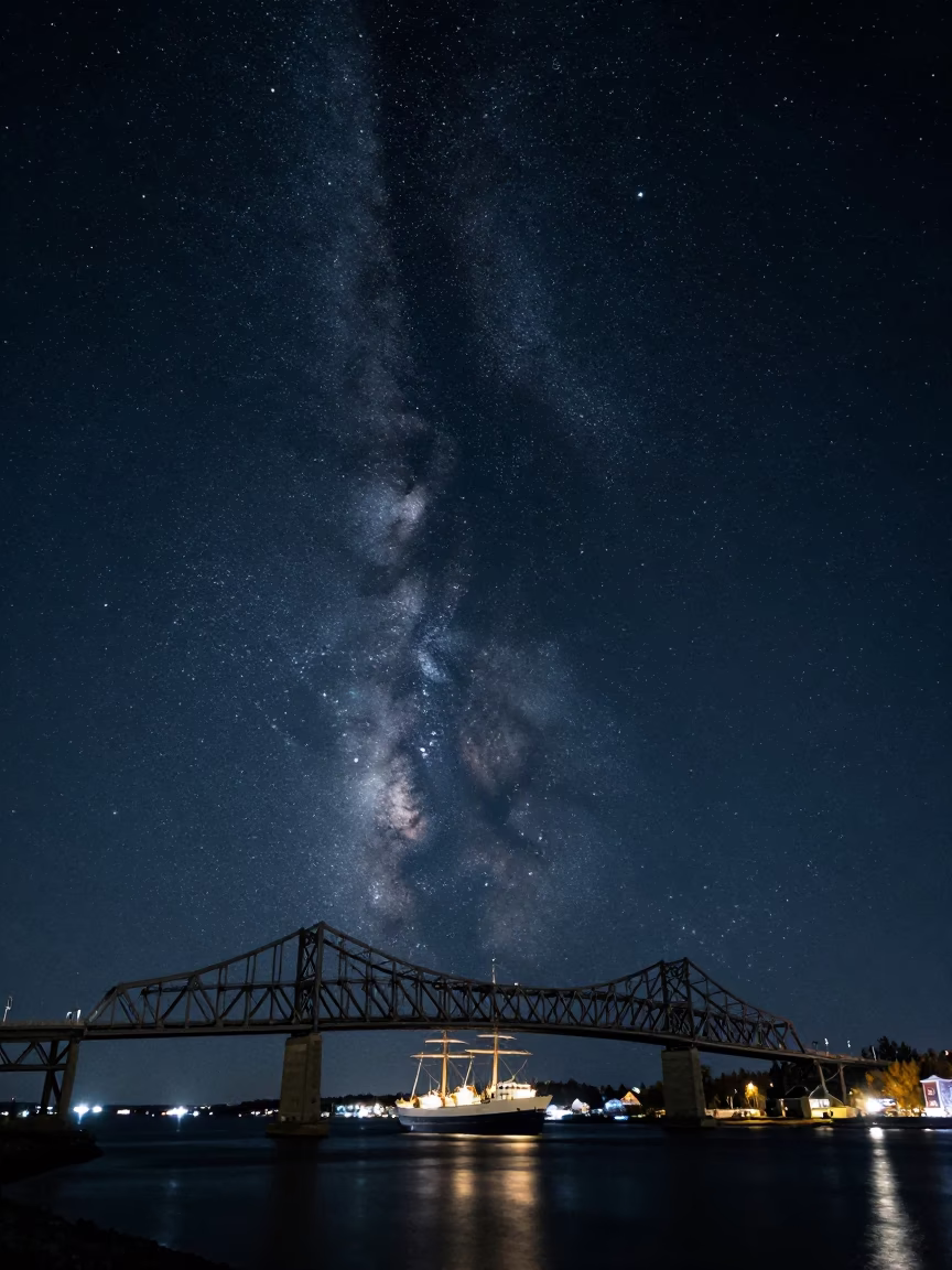 Night Sky in Halifax at The Deepest Night Sky Light in in Halifax, Nova Scotia, Canada