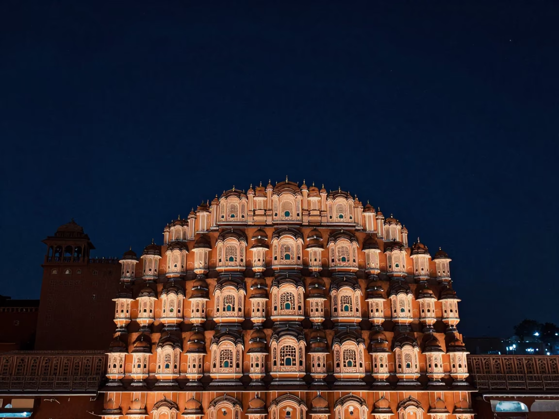 Night Sky in Jaipur at The Deepest Night Sky Light in in Jaipur, India