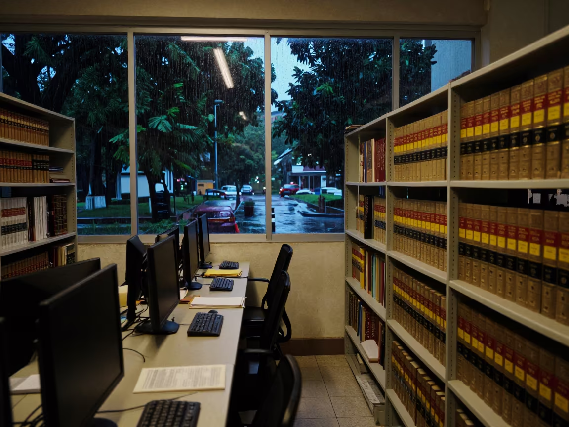 Night Study Carrel Legal Books Langkawi Lab in in a computer lab before lessons in Langkawi