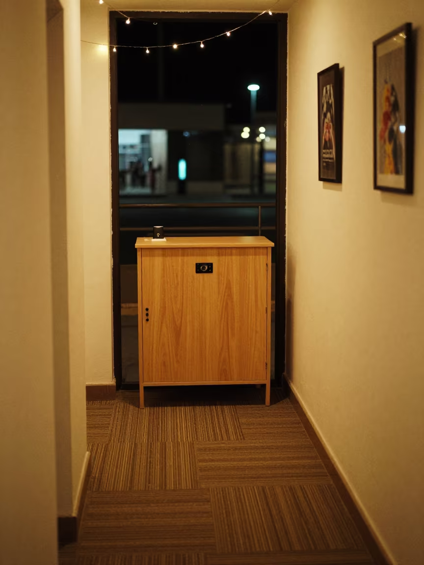 Night Vendor Lockbox Coworking Floor Tivaouane in inside a coworking floor near Tivaouane