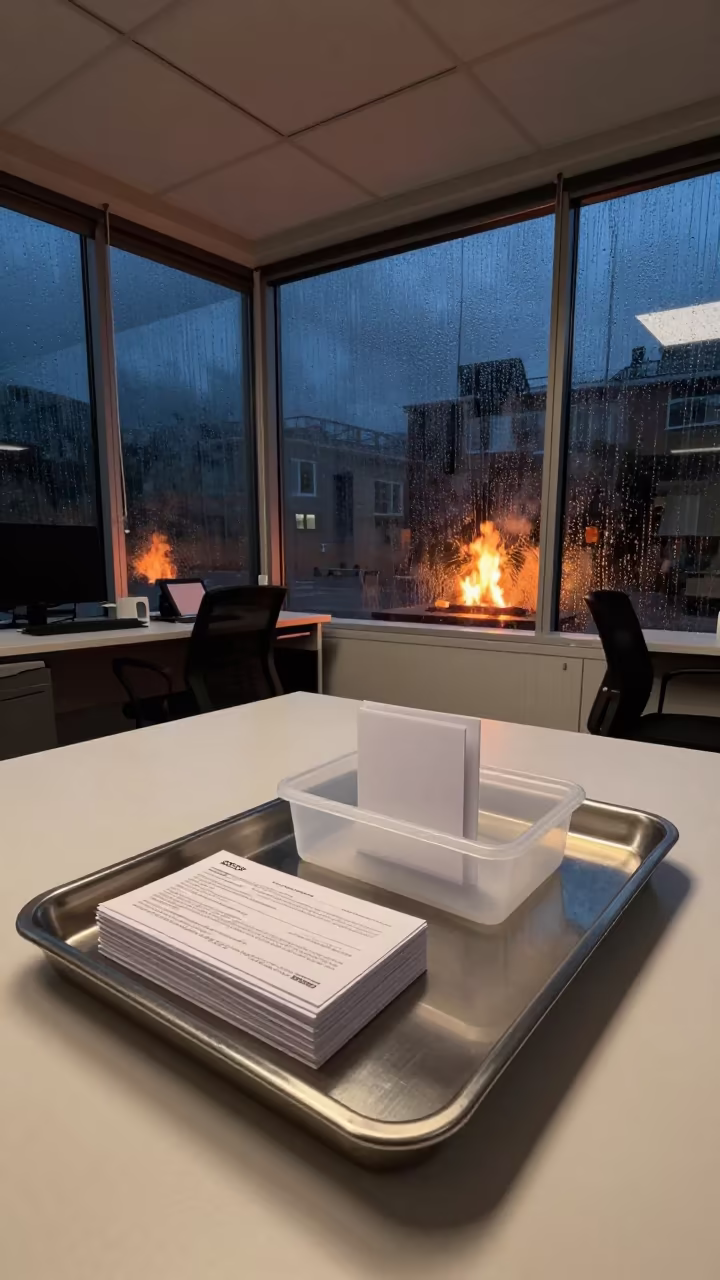 Night Vote Ballot Tray in Kingston Office in inside an open-plan office bay in Kingston