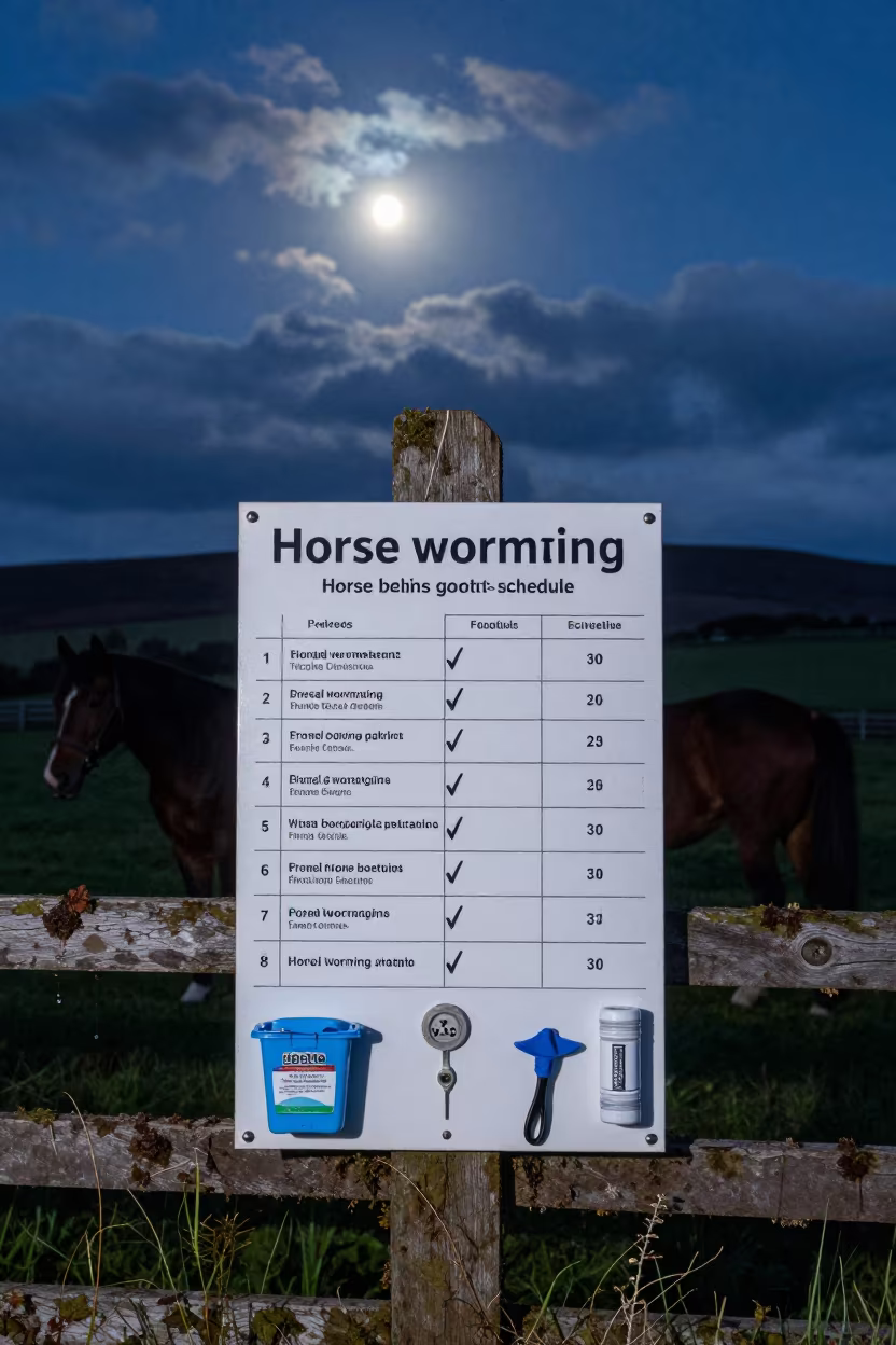 Night Worming Board Muddy Paddock Scotland in along a muddy paddock fence in Scotland