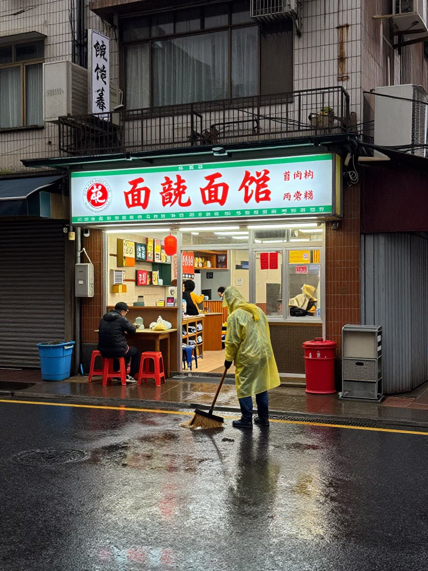 Noodle Shop in Taipei in in Taipei, Taiwan