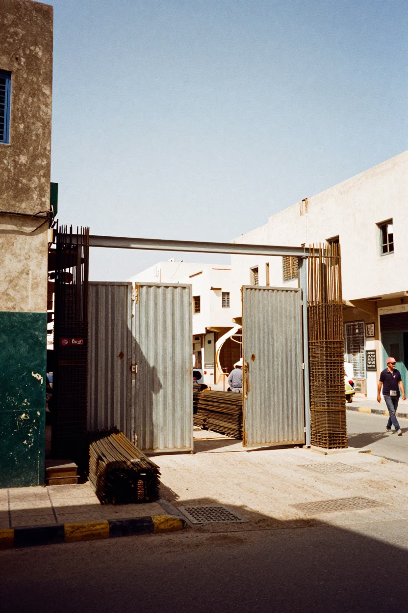 Noon Light at The Flat Glare Of Noon Light in Casablanca in in Casablanca, Morocco