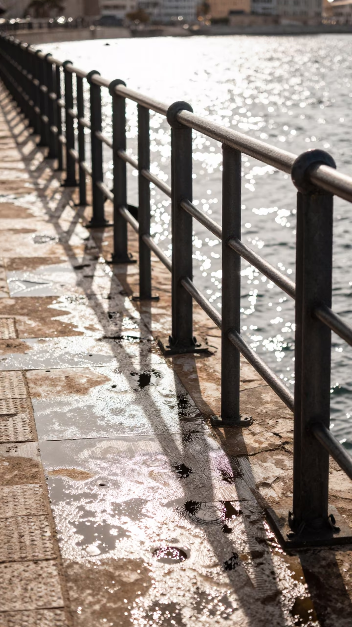 Noon Light in Alexandria at The Flat Glare Of Noon Light in in Alexandria, Egypt