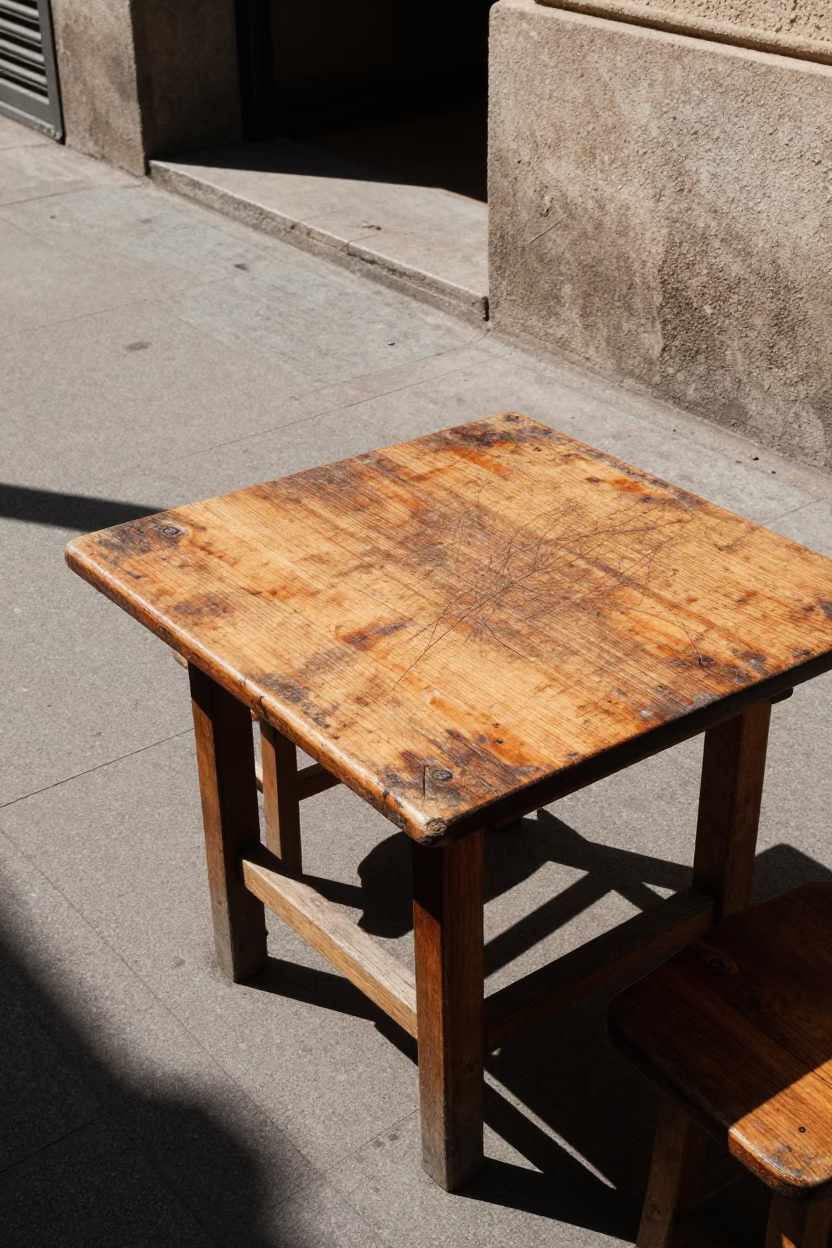 Noon Light in Barcelona at The Flat Glare Of Noon Light in in Barcelona, Spain