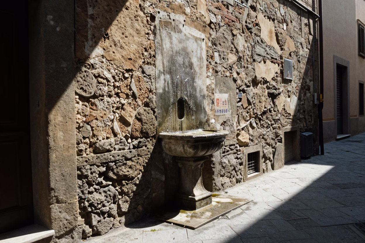 Noon Light in Florence at The Flat Glare Of Noon Light in in Florence, Italy