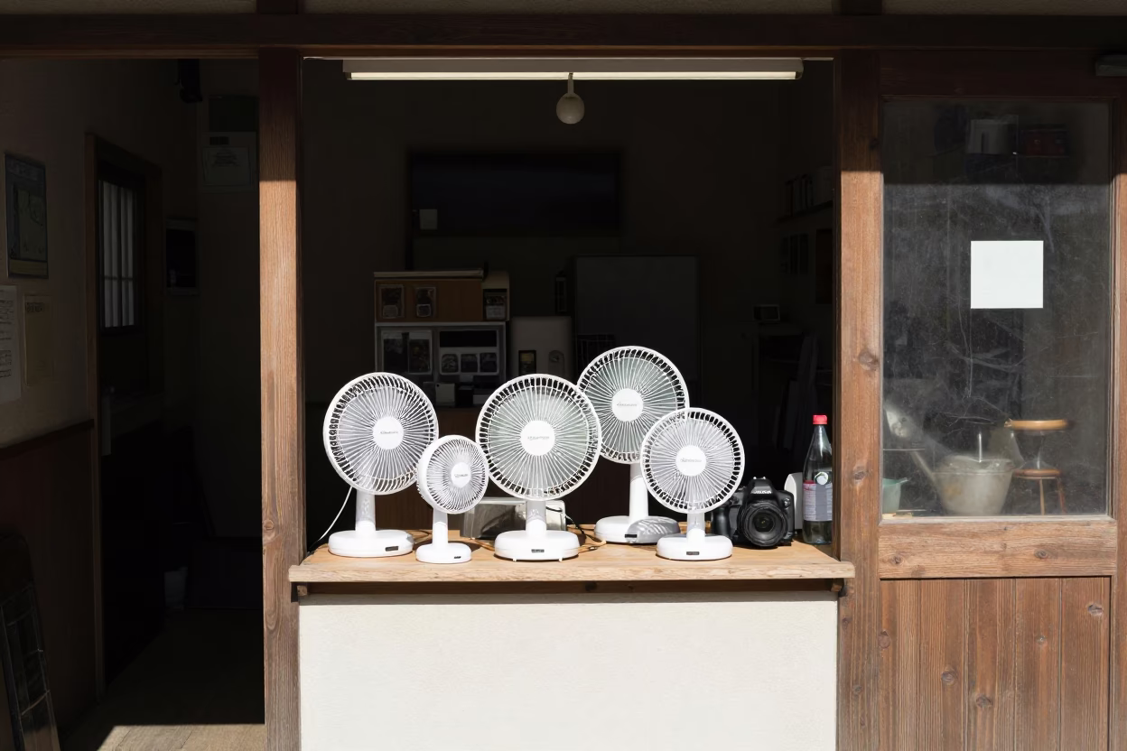 Noon Light in Fukuoka at The Flat Glare Of Noon Light in in Fukuoka, Japan