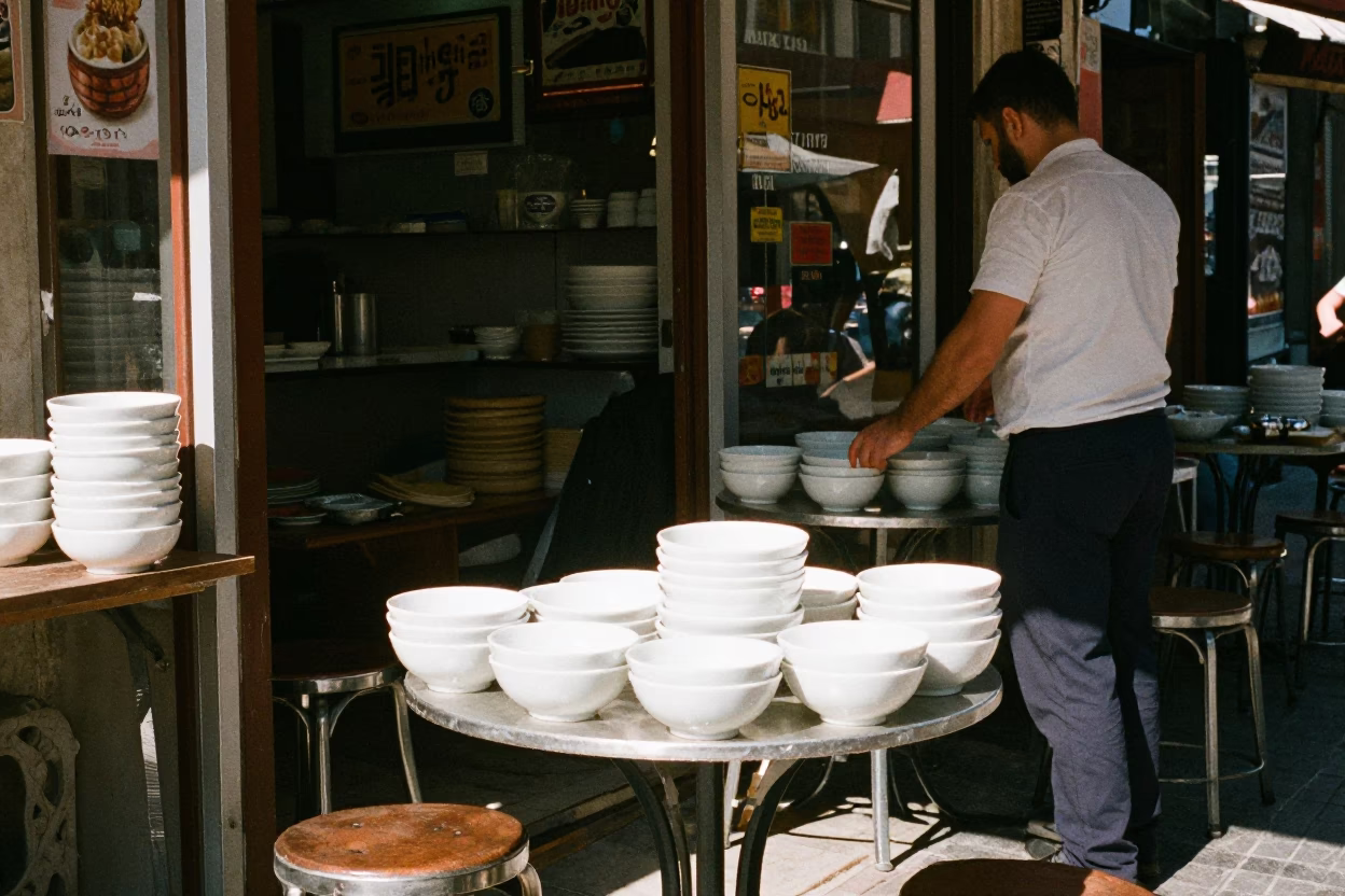 Noon Light in Istanbul at The Flat Glare Of Noon Light in in Istanbul, Turkey