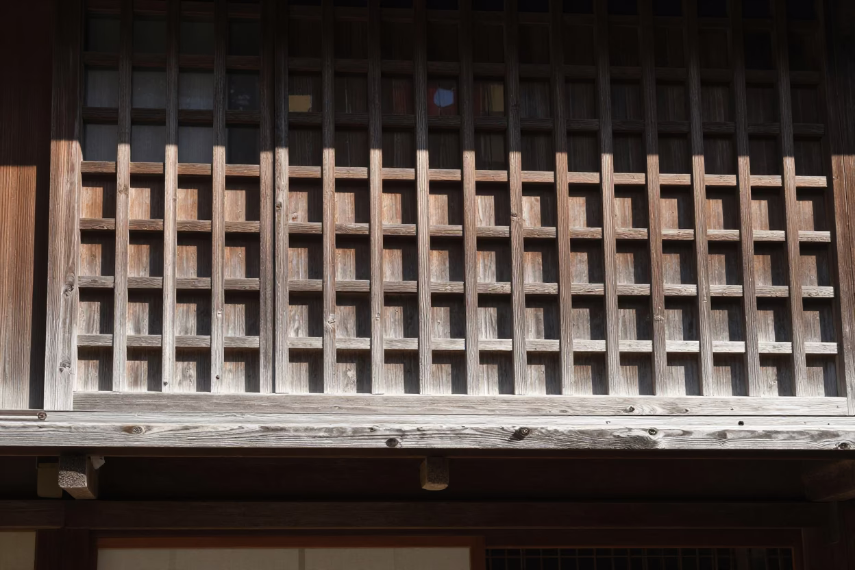 Noon Light in Kyoto at The Flat Glare Of Noon Light in in Kyoto, Japan