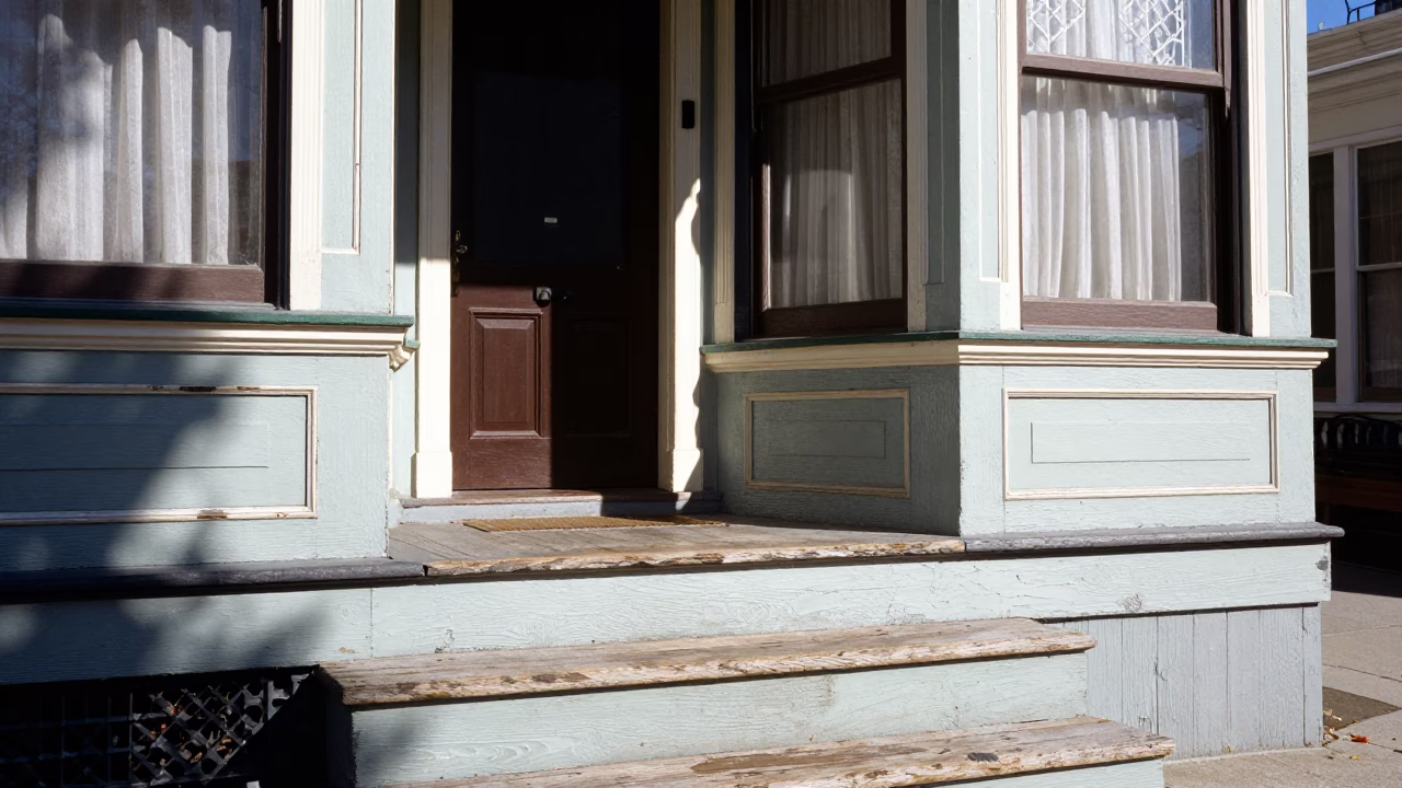 Noon Light in San Francisco at The Flat Glare Of Noon Light in in San Francisco, California, United States