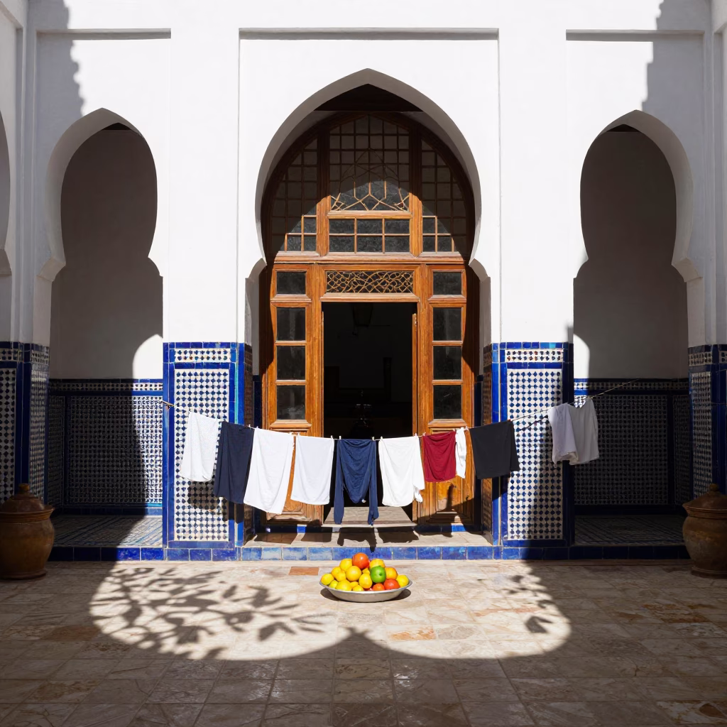 Noon Light on Fruit in Marrakech in in Marrakech, Morocco