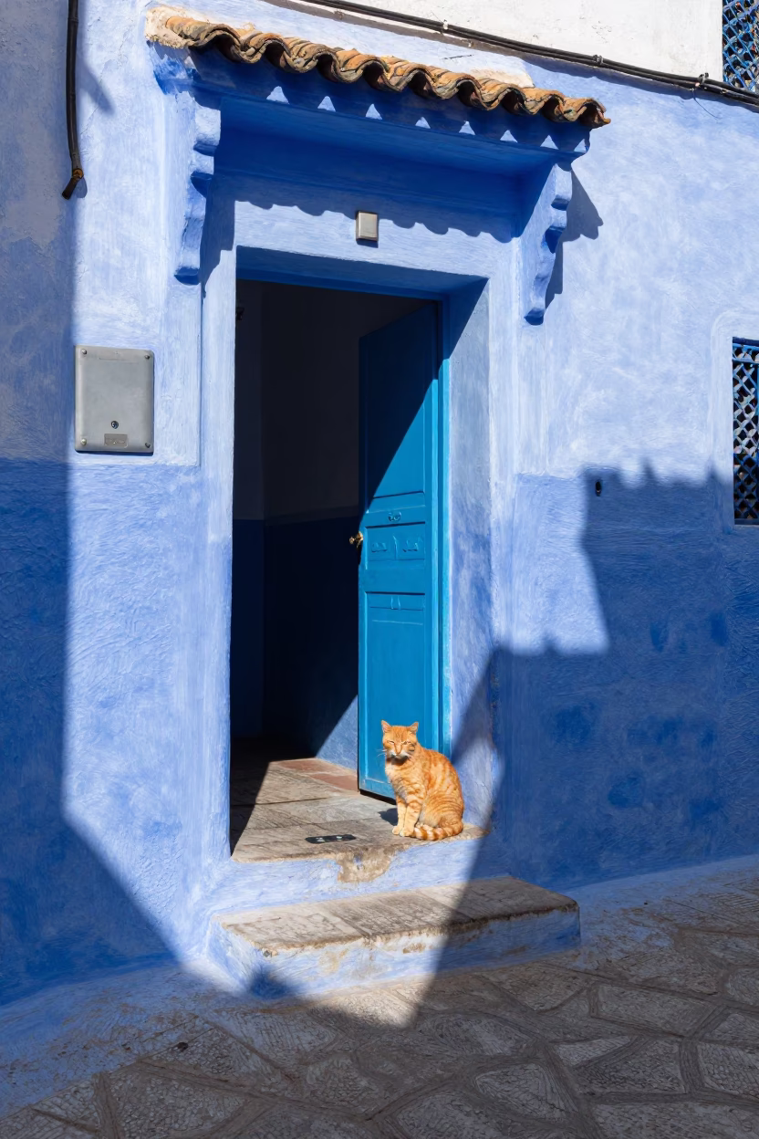 Noon Sunlight at Noon Light in Essaouira in in Essaouira, Morocco