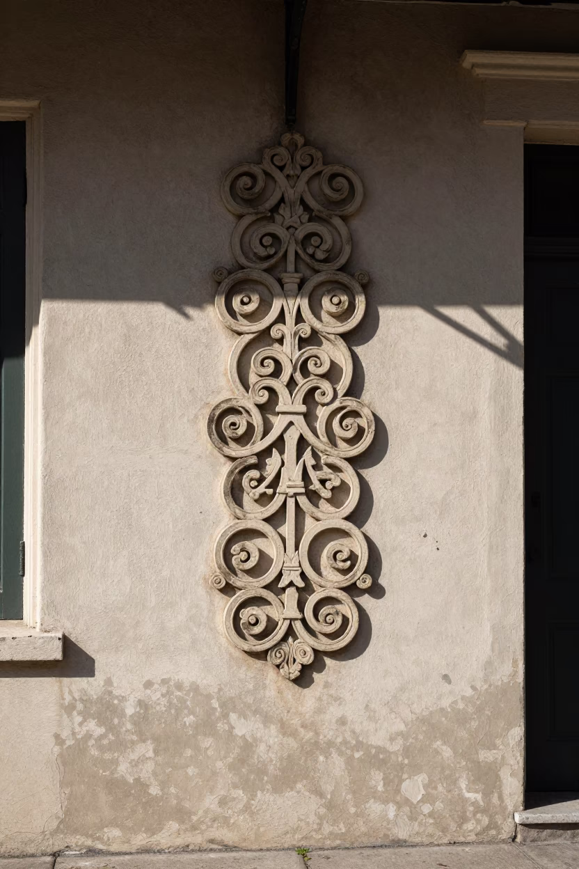 Noon Sunlight at The Flat Glare Of Noon Light in New Orleans in in New Orleans, Louisiana, United States