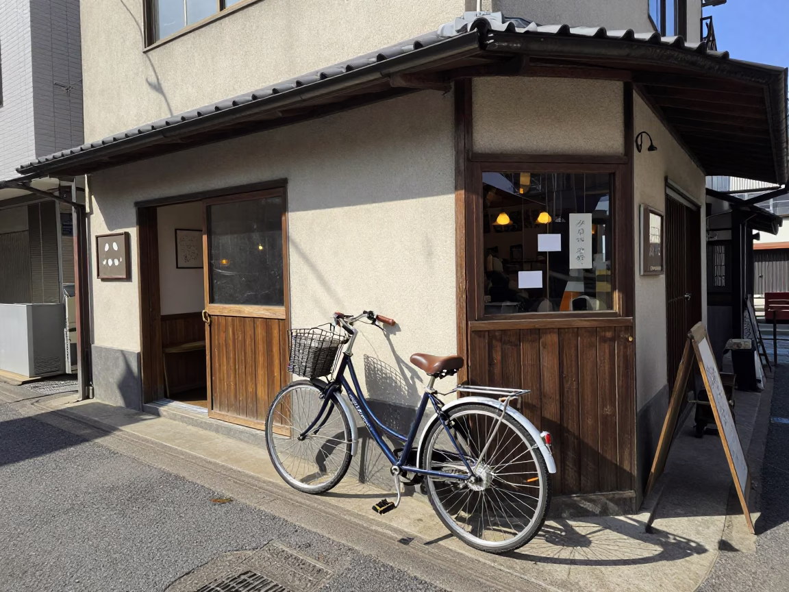 Noon Sunlight in Fukuoka at The Flat Glare Of Noon Light in in Fukuoka, Japan