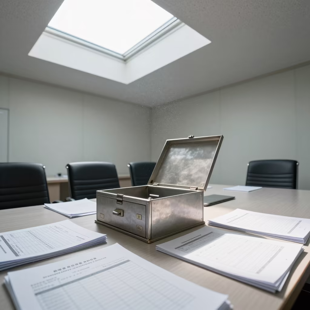 Notary Seal Drawer in Busan Conference Room in inside a conference room in Nampo-dong, Busan