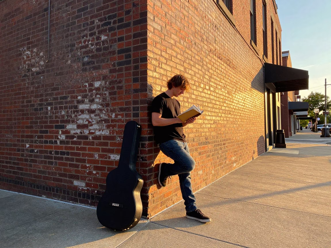 Notebook in Nashville at Golden Hour in in Nashville, Tennessee, United States