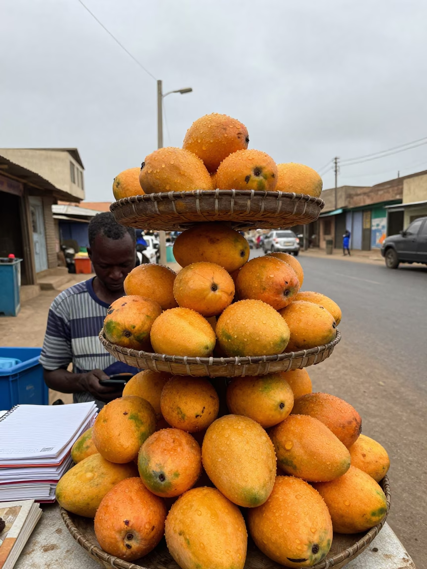 Notebooks in Dakar at Midday Light in in Dakar, Senegal