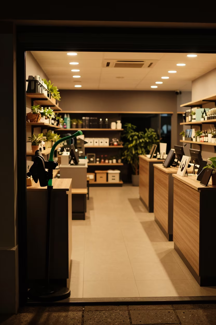 Nursery Wand Holster Before Store Opening Kigali in inside a storefront prepared for opening in Kigali