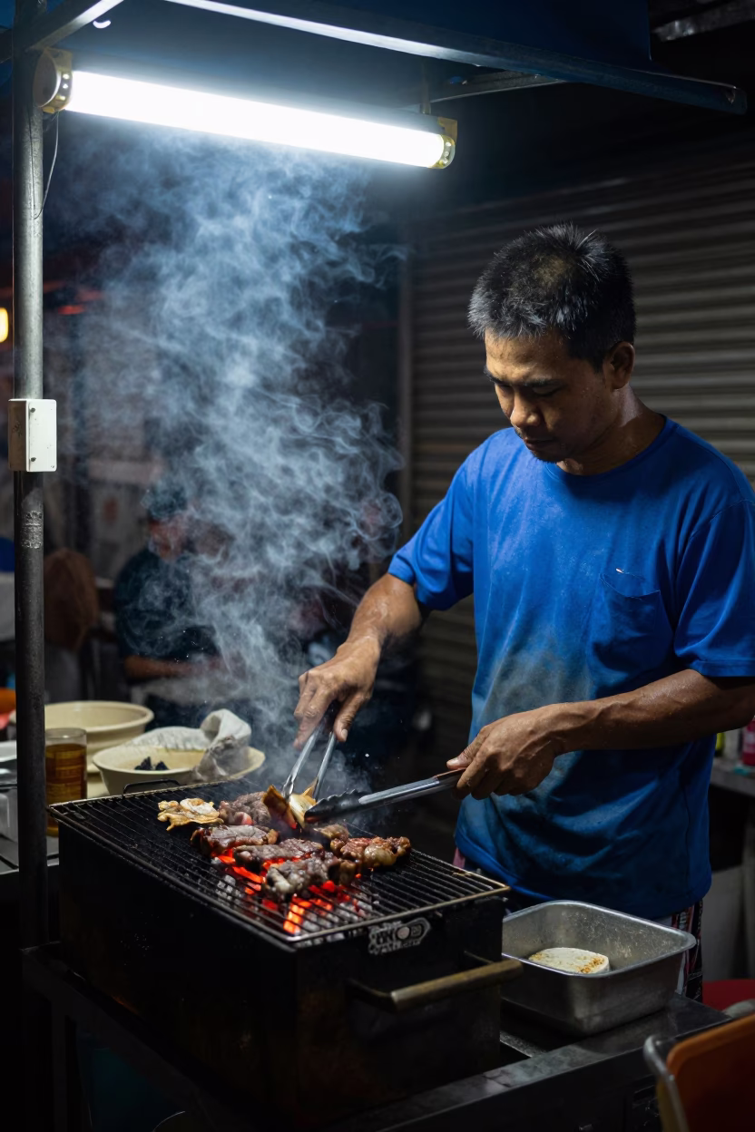 Nyama Choma in Bangkok at Midnight Light in in Bangkok, Thailand