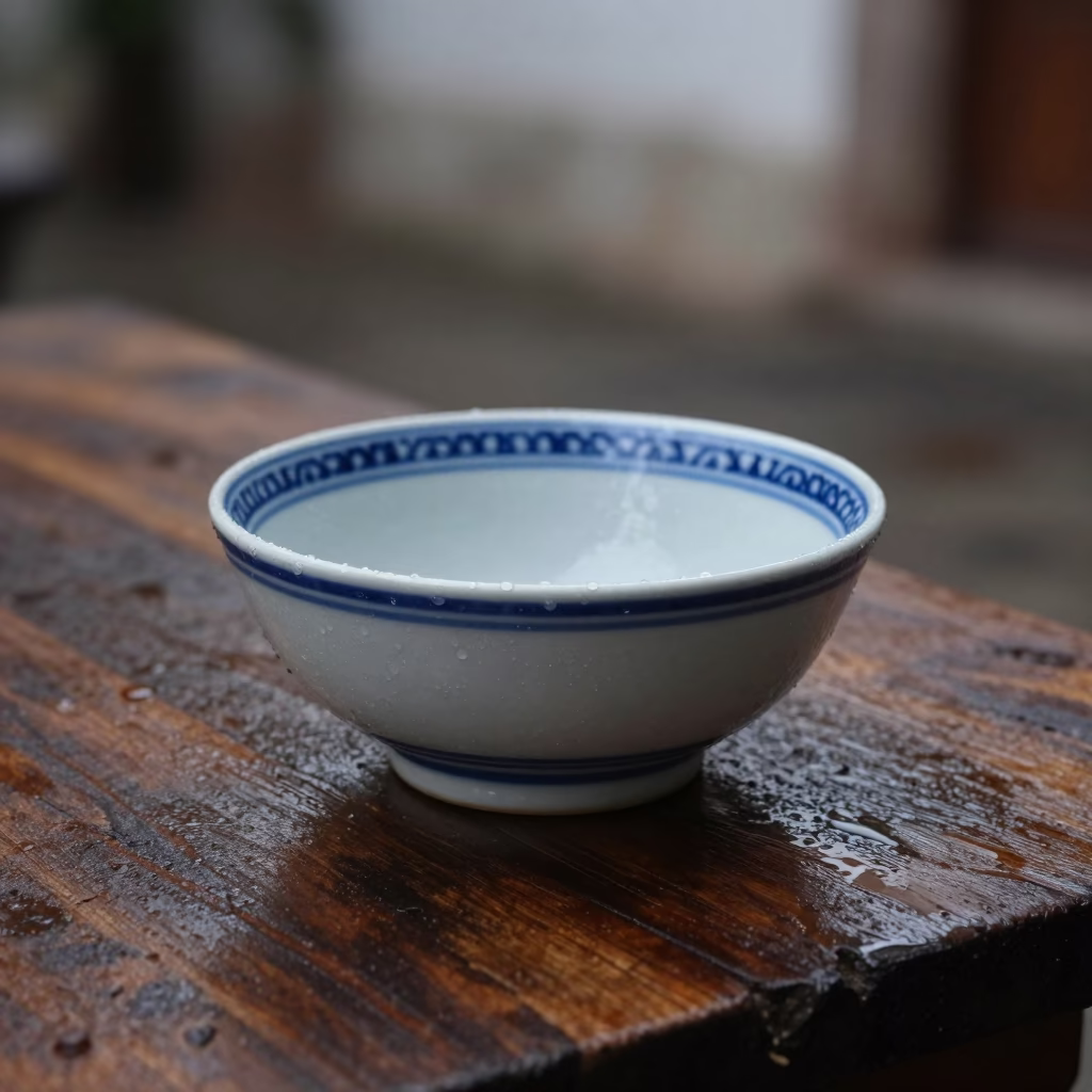 Oaxaca White Porcelain Bowl in in Oaxaca, Mexico