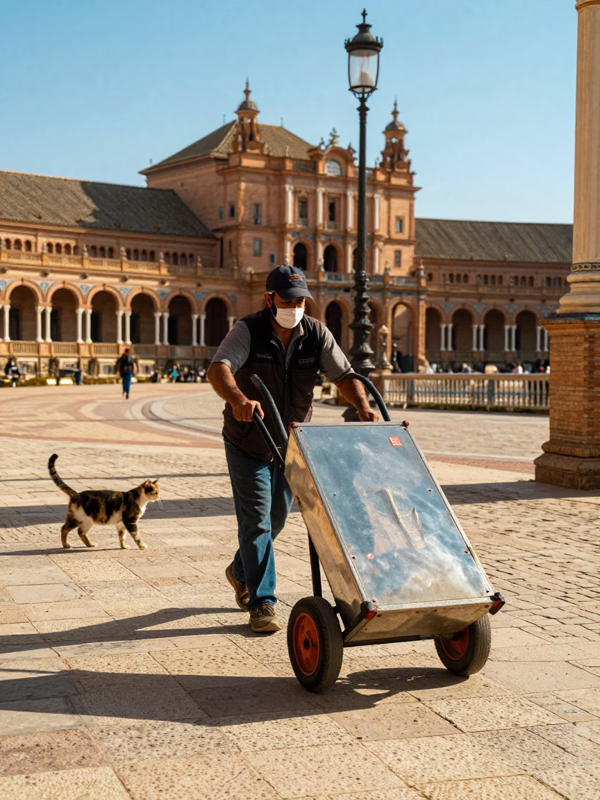 Observing Cat in Seville in in Seville, Spain